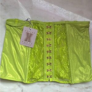 Savage X Fenty Lime Green Mesh Corset